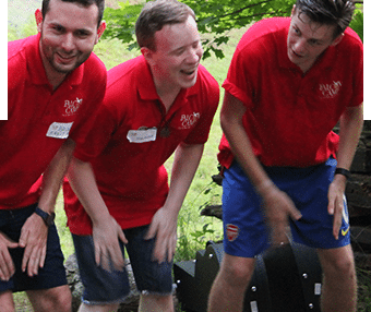 Male counselors at Falcon Camp