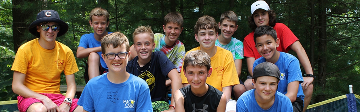 Campers smiling at summer camp