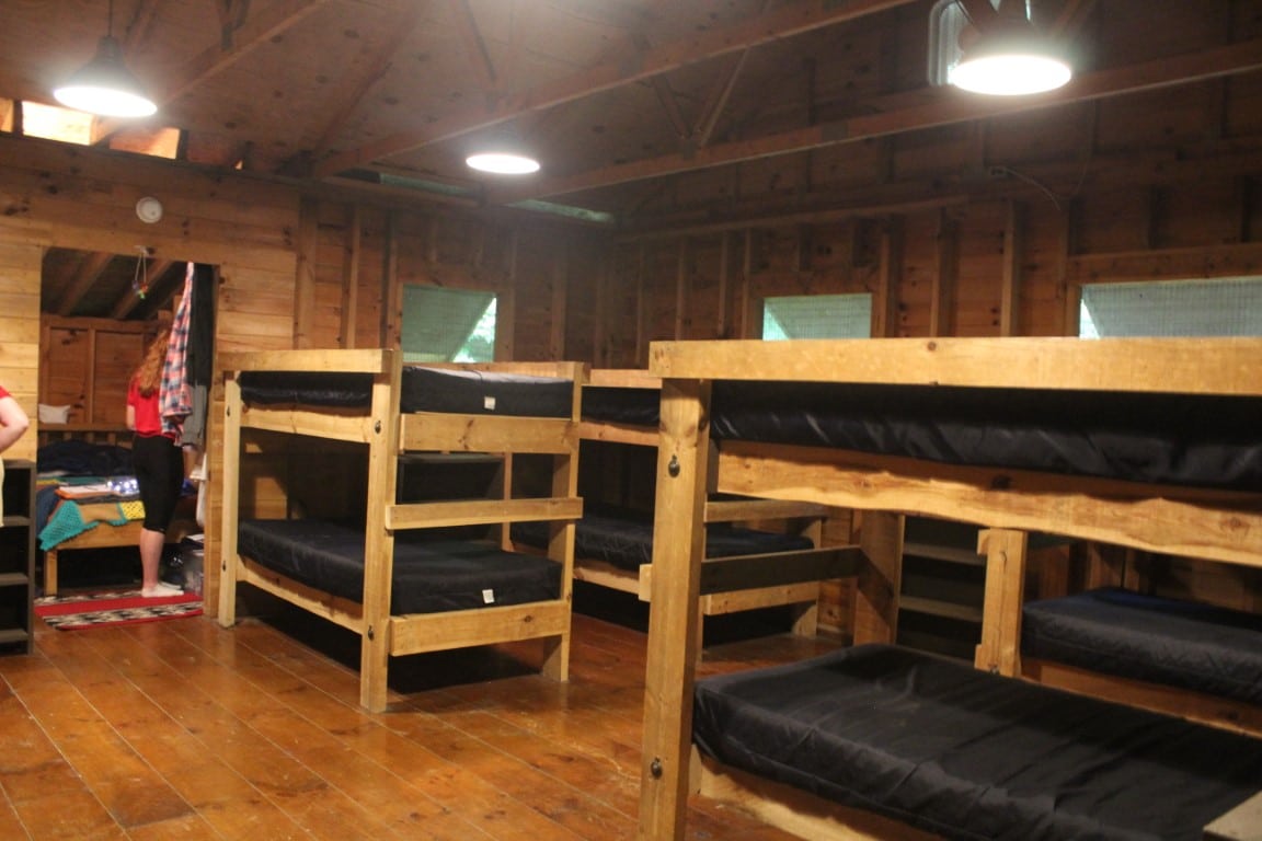 Bunk beds in cabin